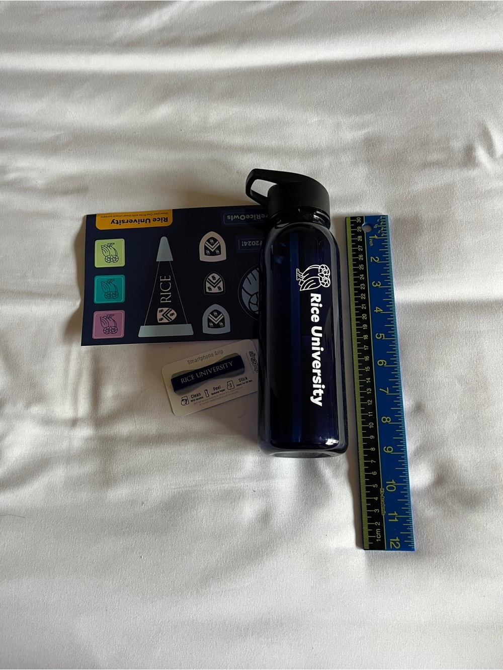 Rice University Blue Water Bottle Stickers Smartphone Grip Set - Picture 8 of 10